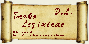 Darko Ležimirac vizit kartica